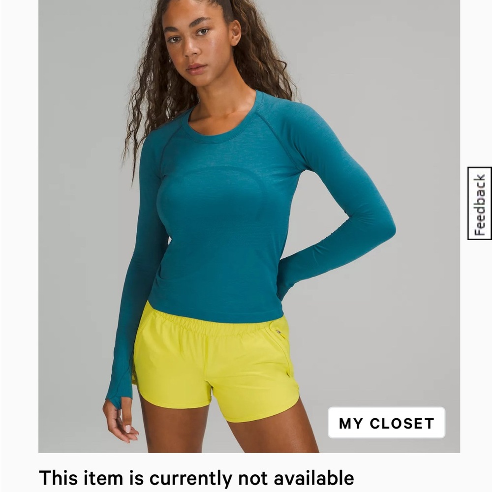 Lululemon swiftly tech size 6 long sleeve race length